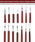 18 Piece Clay Sculpting Tools Set For Pottery And Sculpting With Wooden Handles Durable Carving Kit With A Bag For Easy Travel