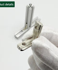Close-up of Heavy Duty 30 Piece 2020 Aluminum Extrusion Corner Bracket Kit With Screws And Wrench, 62 T Nuts For 8020 And 2040 T Slot Rails