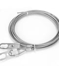 Heavy Duty Extension Spring Cable Set For Garage Doors In Galvanized Carbon Steel One Eighth Inch Diameter And Thirteen And A Half Feet Long