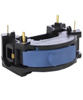 Electric Grinder Switch Replacement Kit Compatible With Dremel 300 Rotary Tool shown from an angle with blue toggle and gold contacts.