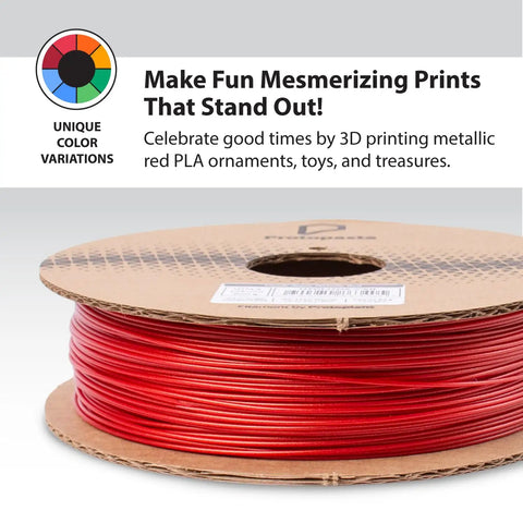 Snag This Candy Apple Metallic Red HT PLA 3D Printer Filament 1.75mm 500G Spool Straight Up Metallic Finish Durable Parts For All Standard FDM Printers Gonna Hit Different
