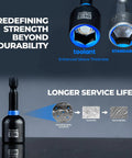Comparison of toolant and standard nut driver strength, featuring 34 Piece Magnetic Nut Driver Set With Impact Driver Bits.