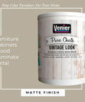 All In One Chalk Style Paint For Furniture Crafts And Home Decor DIY Eco Friendly Vintage White 33.81 Oz can