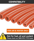Henny's Got This Silicone Vacuum Hose Kit With Six Versatile Multi-Size Pieces Perfect For Auto Engine Air Water Repairs And Maintenance Tasks To Get Your Ride Running Smooth As Butter Without Any Leaks Or Issues! orange silicone hoses for air and water