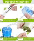 Installation steps for Silicone Water Dispenser Hose For 5 Gallon Bottles With 304 Stainless Steel Countersunk Head.