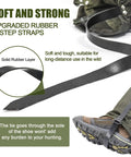 Tactical Leg Gaiters with green anti tear Oxford fabric and rugged rubber under boot strap for hunting and hiking