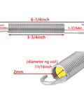 Heavy Duty Recliner Replacement Tension Spring Solid Stainless Steel Couch Sofa Chair Mechanism Hardware 6 1/4 Inch Long Hook Design