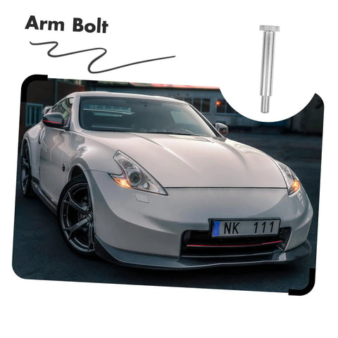 Heavy Duty Rear Suspension Arm Bolt With Badass Durability And A Zero Hassle Fit That Delivers Rock Solid Handling And Keeps Your Daily Driver Rolling Smooth Today with silver finish.