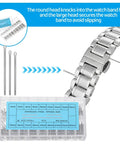 360Pcs Watch Band Link Cotter Pin Set For Stainless Steel Straps 6mm To 23mm Sizes With 20 Pins Per Size Durable DIY Ready Repair Kit