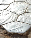 Installed flagstone paving stones made with Concrete Molds 6 Piece DIY Plastic Molds Set For Flagstone Paving Stones Patio Garden Walkways And Paths
