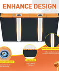 Two Pack Six Point Five L Beehive Feeder With Beeswax Treated Wood Frames showcasing enhanced design and foam safety island.