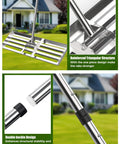 Heavy Duty Lawn Leveling Rake With 30 By 10 Inch Stainless Steel Head And Adjustable 78 Inch Handle, anti-fracture connectors