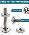 Stainless Steel 304 Hex Flange Bolt Kit 720 Piece Fastener Set For Heavy Duty Hardware Projects Automotive Outdoor DIY Corrosion Resistant Bolts Beefy Great For Auto Repairs, stainless bolt closeup