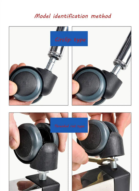 Premium Silent Office Chair Casters With 360 Swivel Spin, 2 Inch Pu Tread Wheels That Glide Smooth As Butter On Hardwood Floors, Zero Squeaks Or Scratches For Stress Free Work Calls And Relaxed Gaming Sessions Includes Five