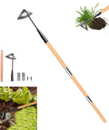 Hollow Hoe Garden Tool With 55 Inch Steel Handle For Weeding And Planting Sharp Edge Weed Puller For Backyards And Farms Easy Clean