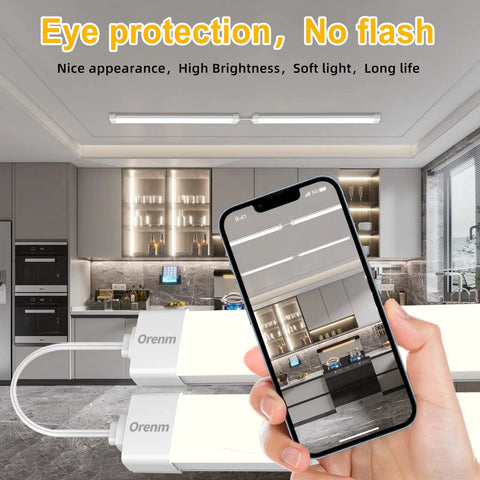 Plug And Play Linkable Waterproof LED Tube Light 2FT 18W 5000K With Switch Cord No Wiring Needed for kitchen lighting