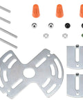Adjustable Light Fixture Crossbar Mounting Kit For Wall, Ceiling, And Chandelier Installations, metal mounting plate with screws