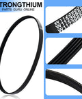 Washer Drive Belt Replacement Kit Fits Whirlpool Maytag Amana Kenmore HE Washers Replaces W10808317 5EPJ556 close-up view