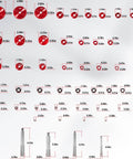 43 Piece Bearing Press And Seal Driver Set With 39 Adapters And 4 Handles Pro Grade Heavy Duty Seal Installer Kit dimensions