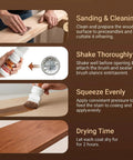 Water Based Wood Stain And Sealer In One With Detachable Brush For A Buttery Smooth Black Walnut Finish On Diy Furniture and hassle free cabinet touchups instructions.