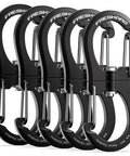 1kN Swivel DoubleEnded Carabiner Clip Set Built To Haul Heavy Duty Wire Gate Carabiners Small Non Locking Carabiners, 5 pieces