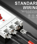 All In One Marine Grade Wire Terminal Kit With Ten 6 AWG Three Eighths Inch Tin Plated Copper Ring Terminals And Ten Pieces Of Three To One Double Wall Self Adhesive Heat Shrink Tubing In Five Red And Five Black Heavy Duty Cable Lugs featuring wiring setup
