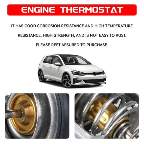 Premium Coolant Thermostat With Gasket Straight Swap Drop In Fix For Honda Civic Accord CRV Odyssey And Acura internal valve view.