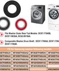 Washer Seal And Bearing Replacement Kit For Tub And Drum Shaft Assembly Repair Includes Outer Rear Tub And Compatibility With DC97-17004A B E