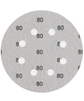 Heavy Duty 8 Inch Sanding Discs Set With 8 Holes For Power Tools, Premium silicon carbide abrasive disc with 80 grit.