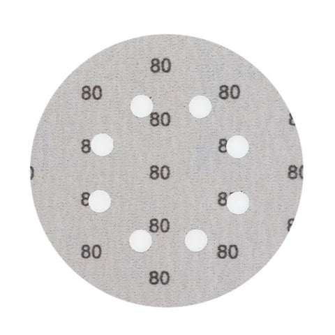 Heavy Duty 8 Inch Sanding Discs Set With 8 Holes For Power Tools, Premium silicon carbide abrasive disc with 80 grit.