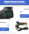 Digital display throttle with anti-slip grip for 36V 350W Electric Cart Conversion Kit With 10 Inch Wheels and motor set.