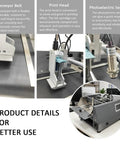 Automatic Desktop Paging Machine And Inkjet Printing Feeder For Bags Cards Cartons High Speed 60W Motor showing conveyor belt and print head.