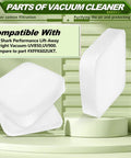 Replacement Filter Kit For Performance Lift Away UV850 UV900 Upright Vacuum, 4 Foam And Felt Filters, Washable And Reusable, DuoClean Compatible, Compare To Part XFFK602UKT, white foam filters