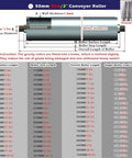 Top Shelf Heavy Duty Conveyor Rollers Set of Five Premium Stainless Steel Replacement Rollers for Fast Cargo Transfer and Zero Hassle Material Moving Operations, 50mm diameter.