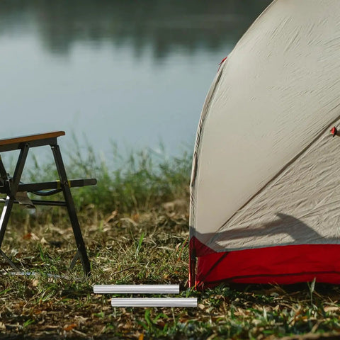 Lightweight Aluminum Tent Pole Repair Tubes 4 Pack Connectors For Easy On The Fly Fix 5.11 Inch Compact Tent Pole Sleeves