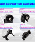 Rocksolid Engine And Transmission Mount Set Of 4 That Drops Right In For 2011 To 2015 Chrysler Town And Country Plus 2011 To 2017 Dodge Grand Caravan 3.6L V6 Automatic. A5665 A5577 A5589 A5480.