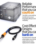 939D Plus Digital Soldering Station With 75W Power, Precision Heat Control From 392 To 896 Fahrenheit, tool and iron