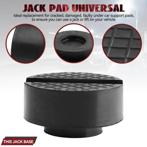 Two Pack Rubber Jack Pad For Trolley Floor Jack Disk Pad Adapter Pinch Weld Jack Anti Slip Rail Frame Support Block