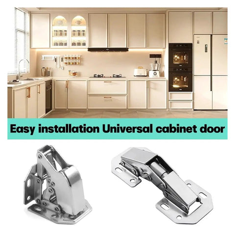 Rotating Concealed Cabinet Hinges For Doors No Drill Invisible Hinge With Hydraulic Action Cold Rolled Steel in modern kitchen