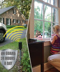 Wireless Driveway Alarm With Electromagnetic Vehicle Detection Indoor Receiver 400 Foot Range Battery Powered System