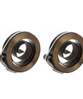 2 Pcs Universal Drill Press Spring, Heavy Duty Chromed Steel Quill Feed Return Coil for Milling Machine, top view of springs