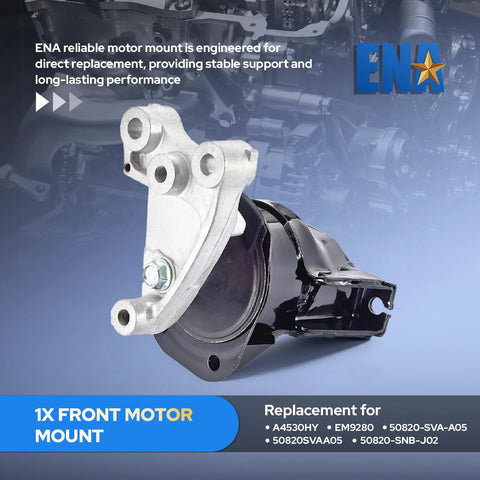 Honda Civic Front Right Engine Mount Replacement 2006 2007 2008 2009 2010 2011 1.8L L4 Direct Fit OEM Style A4530 EM9280