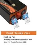 Beast 2000W Pure Sine Wave Inverter with cooling fans, 48V DC to 110V 120V AC power converter for truck boat RV camping