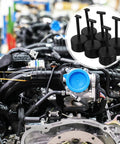 Six Piece T Shaped Plastic Wrench Set For Quick Lamp Holder Socket Ring Removal And Hassle Free Light Fixture Assembly That Really Nails The Job Every Time against an engine backdrop.