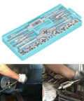 Top Tier Metric Tap And Die Set With Insane 60HRC Hardness Made From Premium Alloy Steel Perfect For Precision CNC Metal Work Whether You Need Coarse Or Fine Threads This Ultimate Hand Tool Kit Is A Total Game Changer For Any Serious Fabricator Who Wants. M3-M12 taps and dies in plastic case