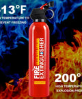 Two Pack GoTo Fire Extinguisher Kit For Home And Vehicle With Wall Mount, 620ml Portable Water Based Extinguisher For Cars Boats And Kitchen