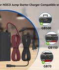 High Performance Replacement Fast Charger For Noco Boost Jump Starters GB70 GB150 GB250 Plus 14V 4A 56W XGC4 with plug and wires.