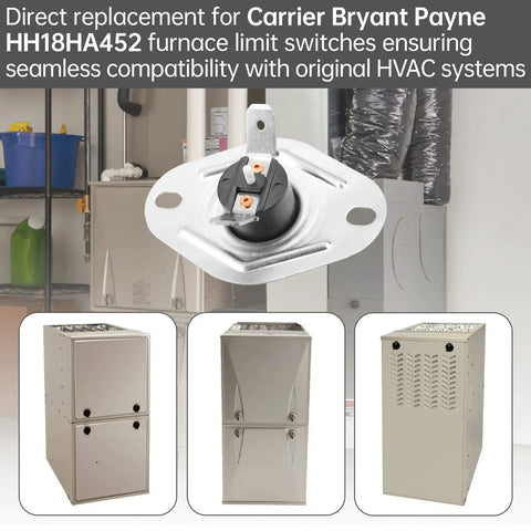 Direct Replacement Furnace Limit Switch Rollout Safety L250F for HH18HA452 and compatible HVAC units image