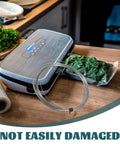 Universal Vacuum Sealer Heating Cable And Heat Shrink Strip Replacement For Industrial Machines Dead Nuts Compatible Plug And Play Setup with vacuum sealer and packed food.