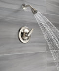 Foundations 13 Series Shower Trim Kit With Single Spray Shower Head Chrome Finish Valve Not Included shower in action